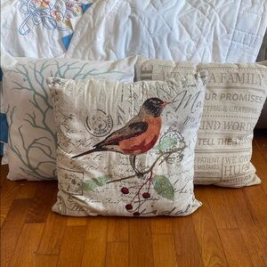 Lot of 3 Decorative Pillows